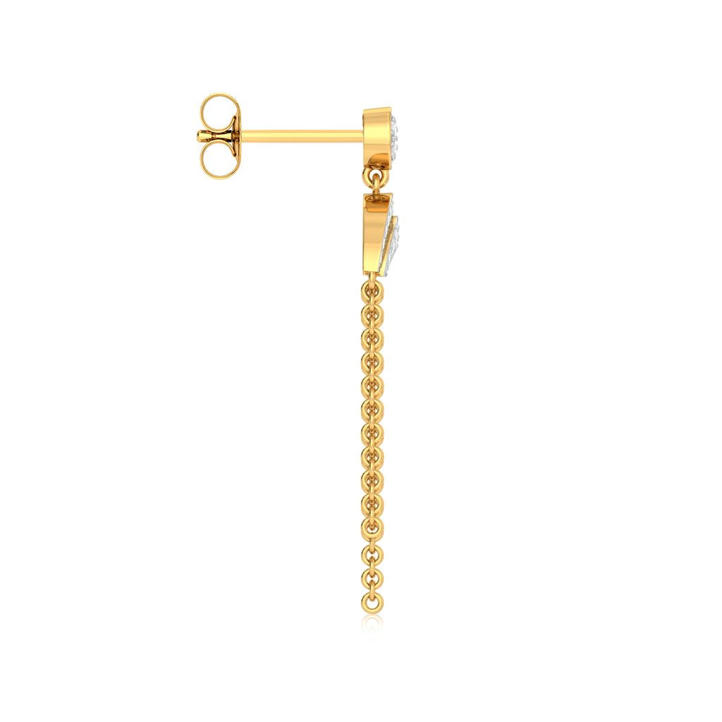 Curves of Shimmer Diamond Earrings