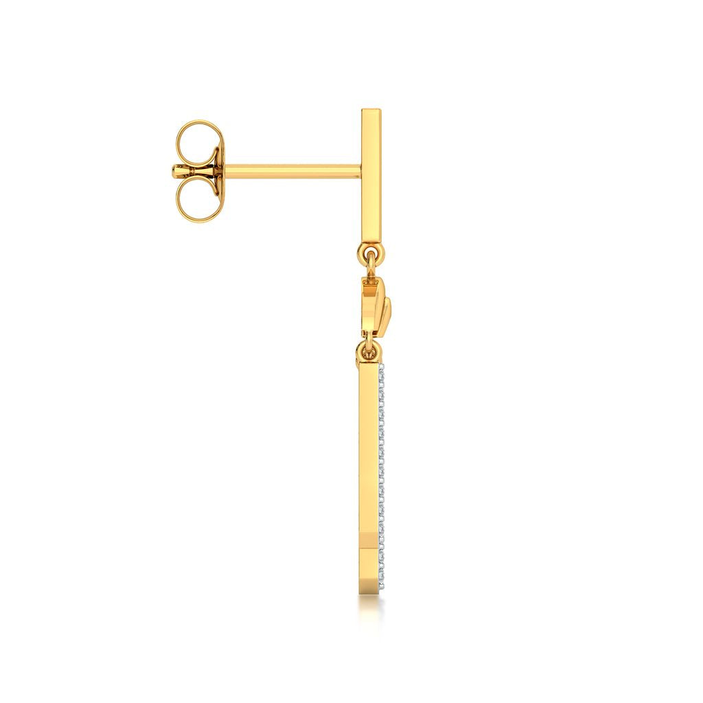 See - Saw Diamond Earrings