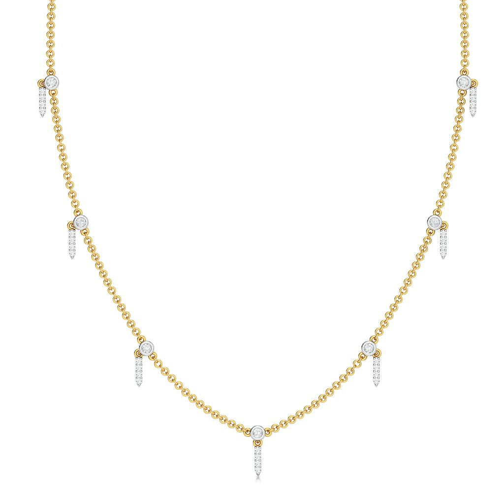 See - Saw Diamond Necklaces