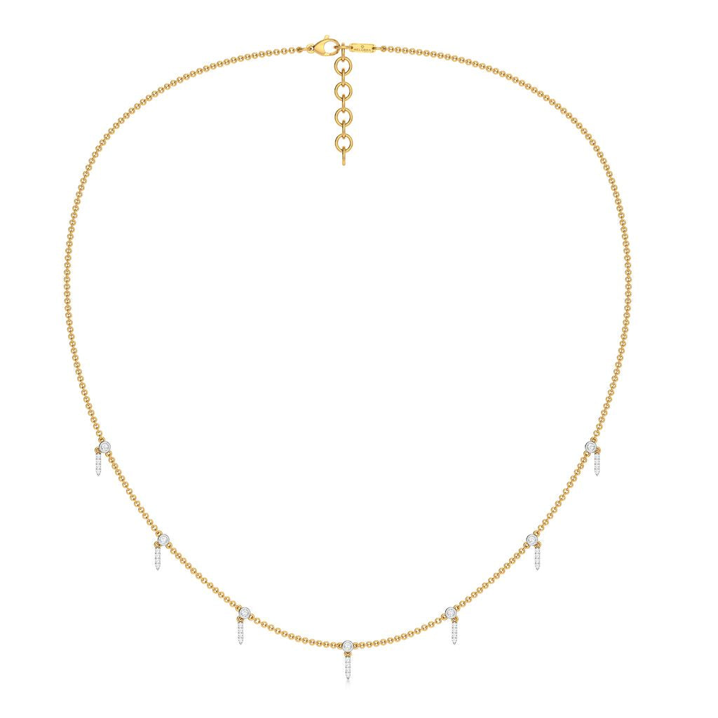 See - Saw Diamond Necklaces