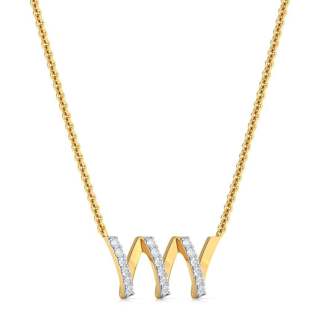Double U Diamond Necklaces