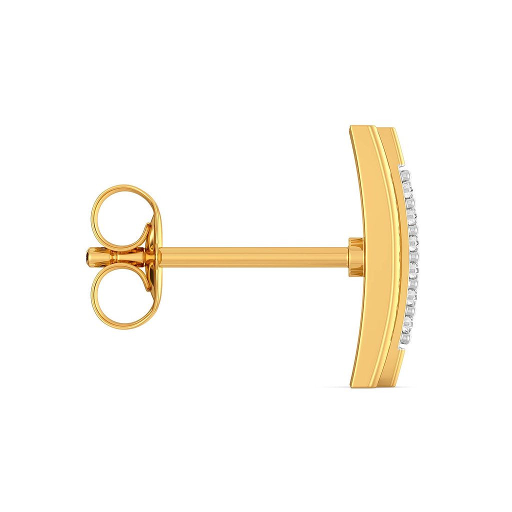 Curvy Crimps Diamond Earrings