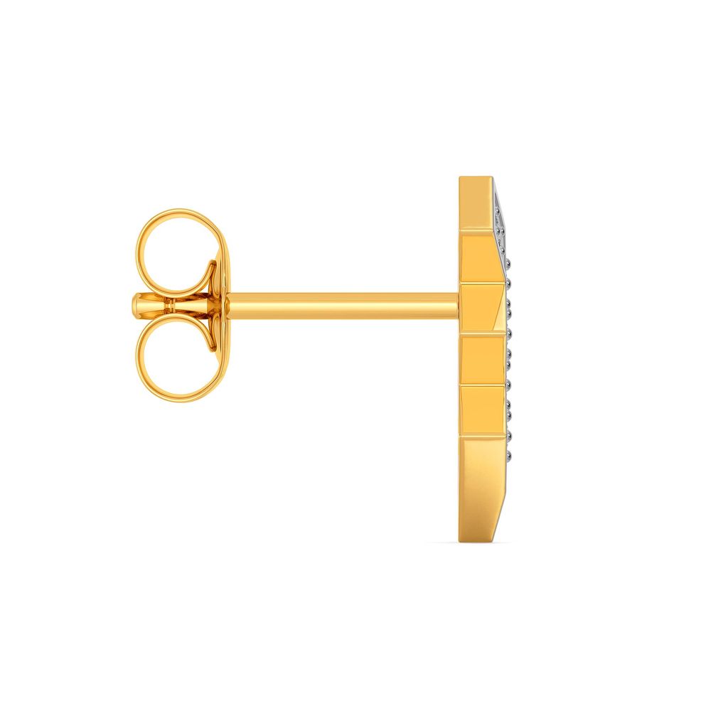 Plaid Ful Diamond Earrings