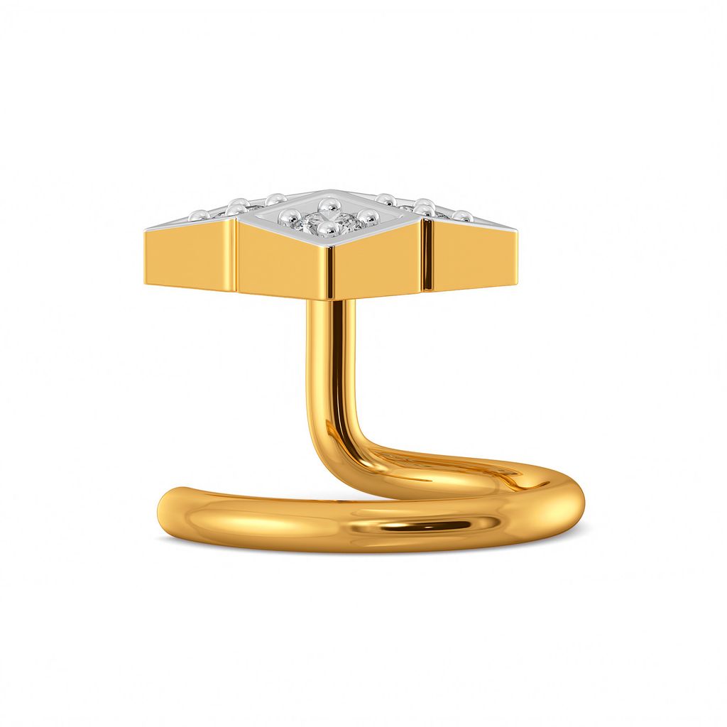 Gingham Guide Diamond Nose Pins