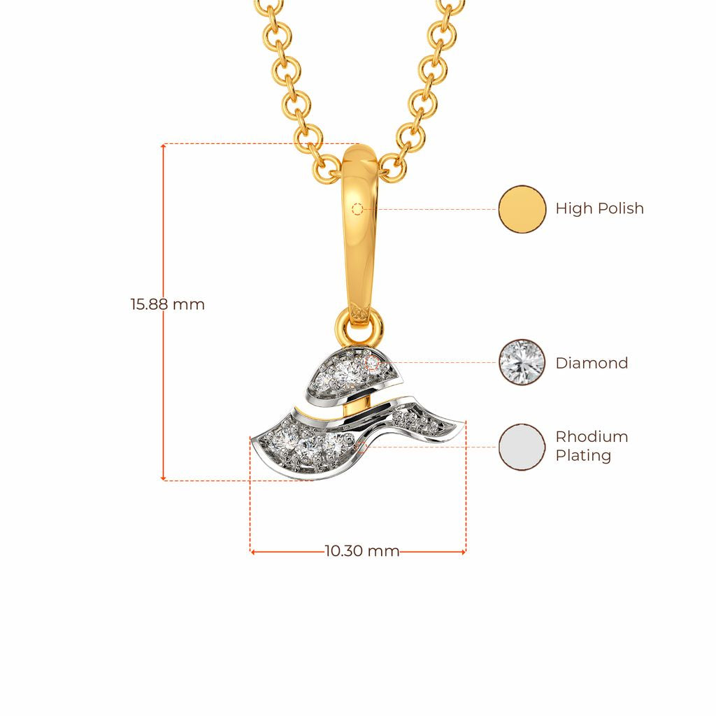 Floppy Hats Diamond Pendants
