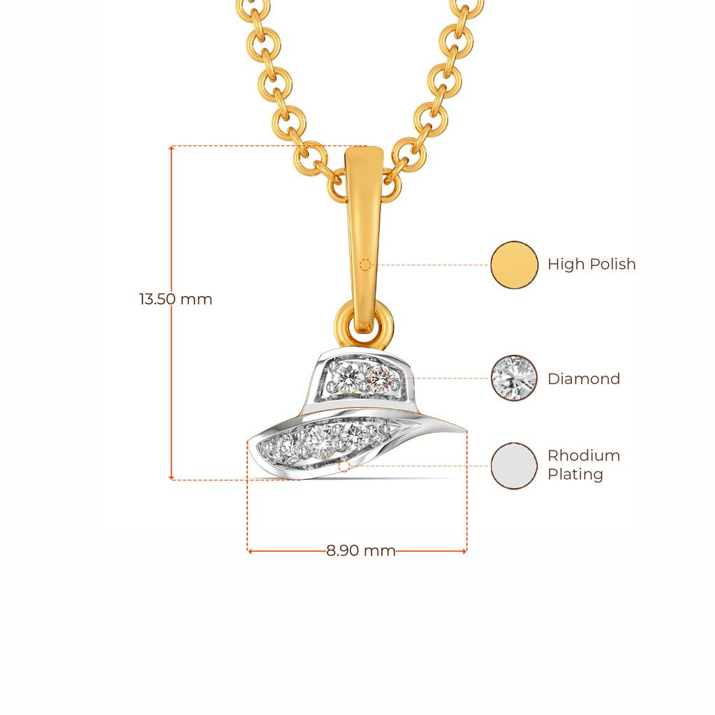 Fedora Aura Diamond Pendants