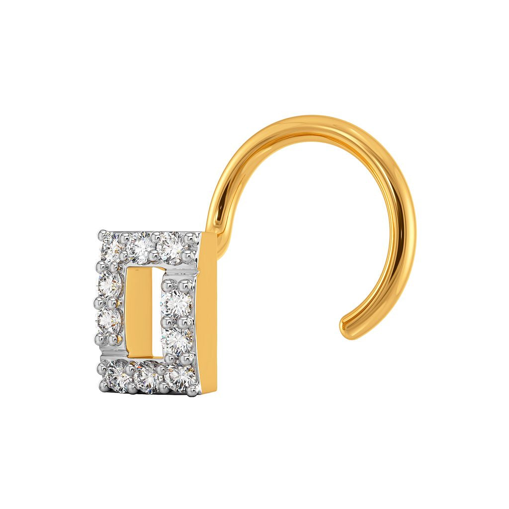 Peek A Sheer Diamond Nose Pins