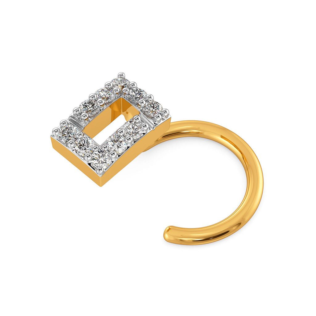 Peek A Sheer Diamond Nose Pins