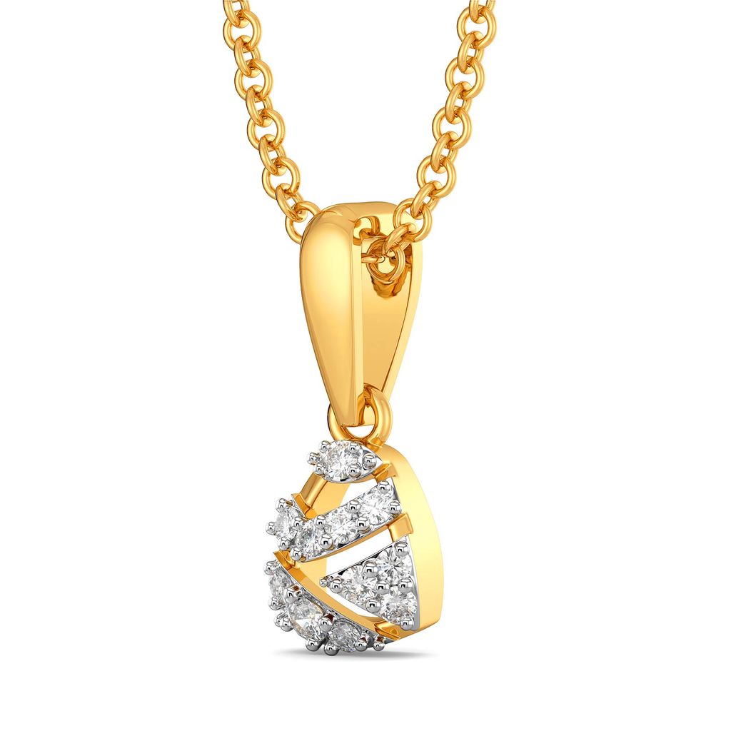 Fiery Bows Diamond Pendants