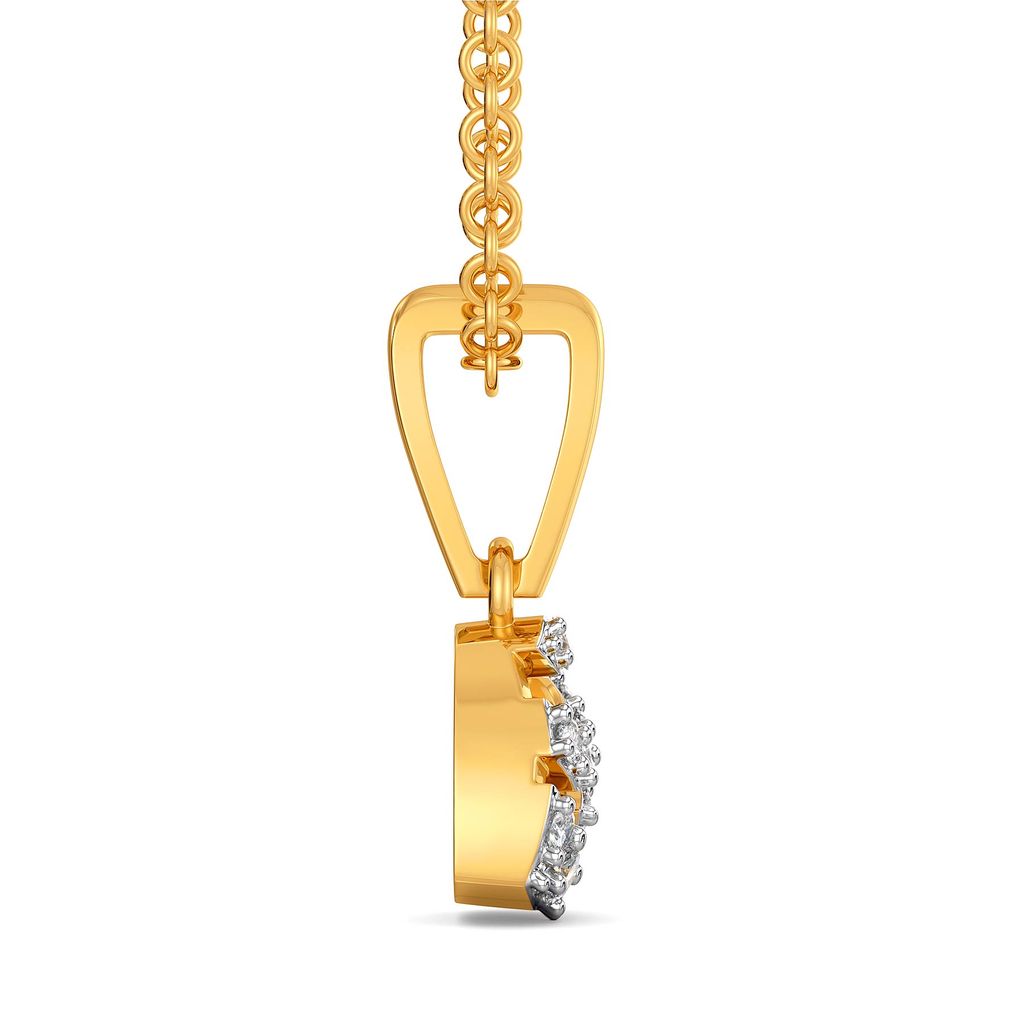 Fiery Bows Diamond Pendants