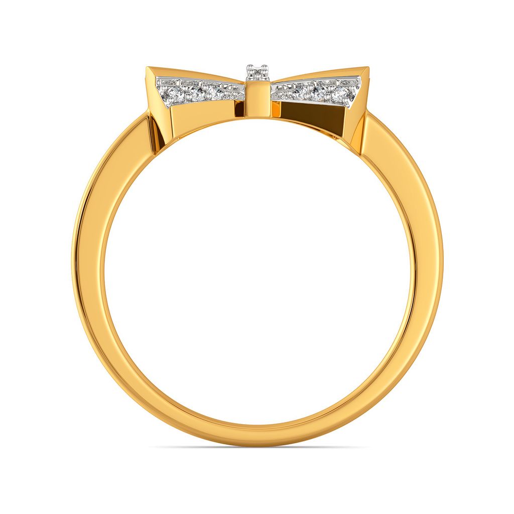 Edgy Ribbons Diamond Rings