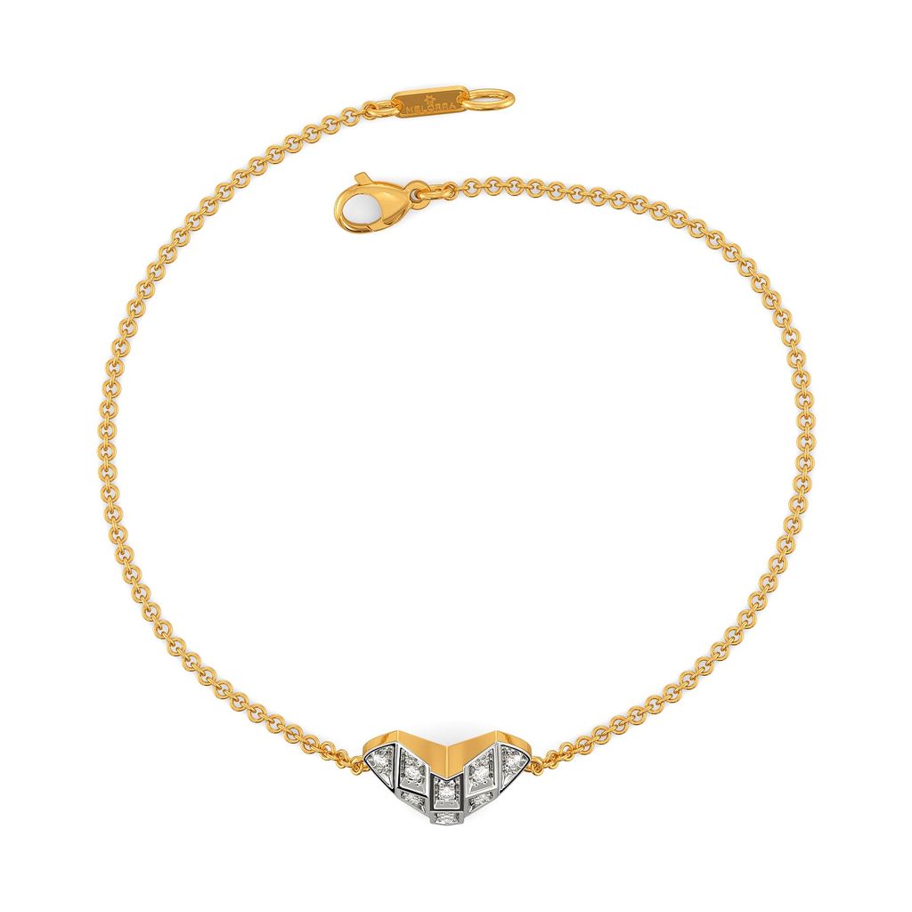 Heart Grids Diamond Bracelets