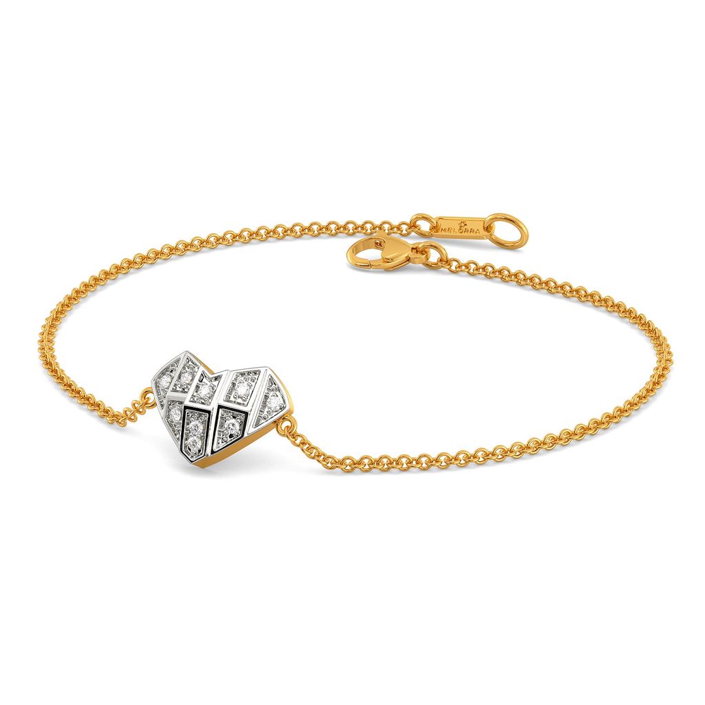 Heart Grids Diamond Bracelets