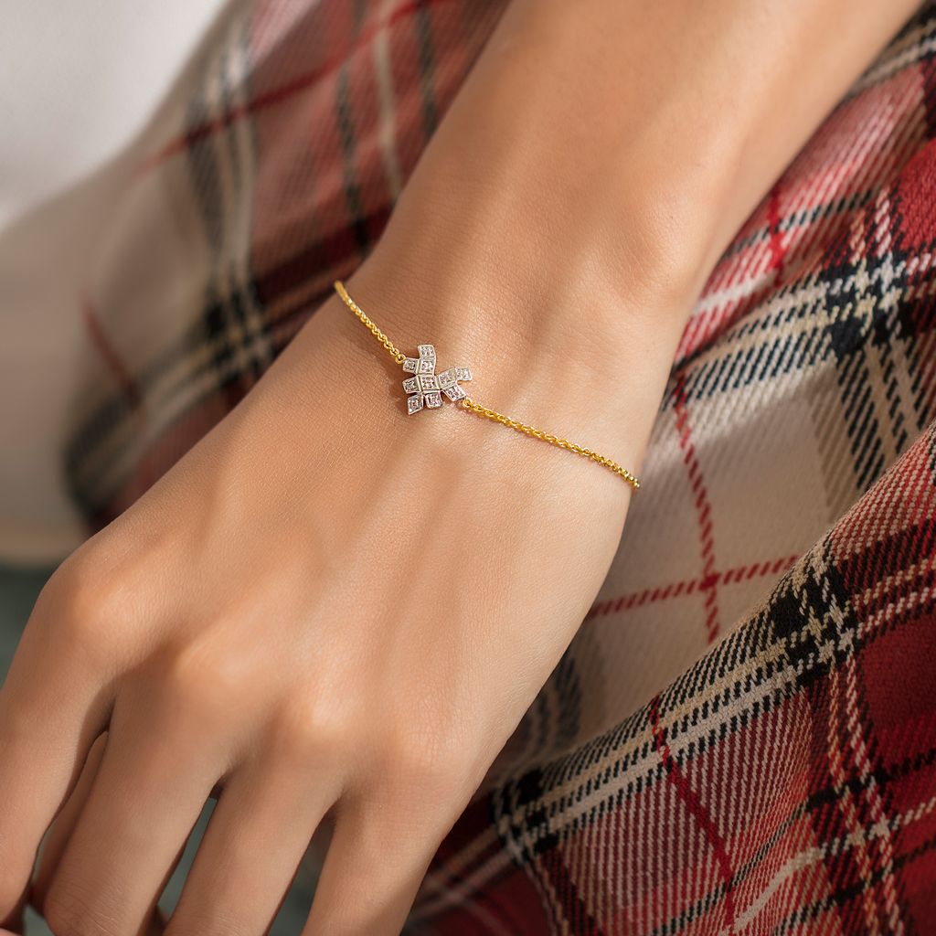 Gingham Care Diamond Bracelets