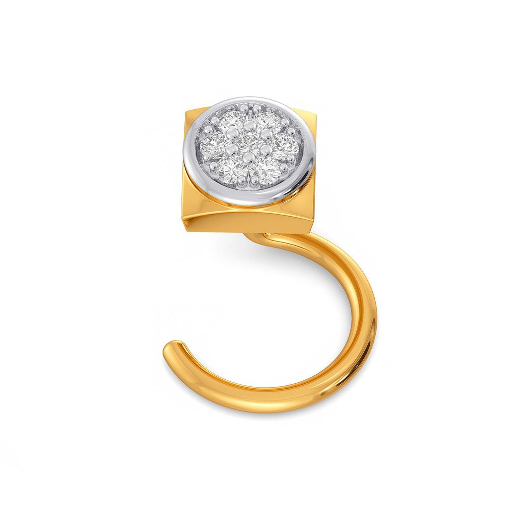 Neutral Notes Diamond Nose Pins