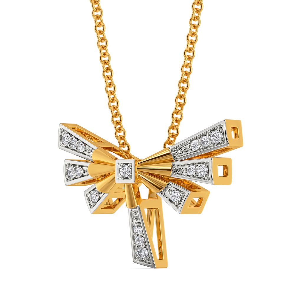 Strong Winged Diamond Pendants