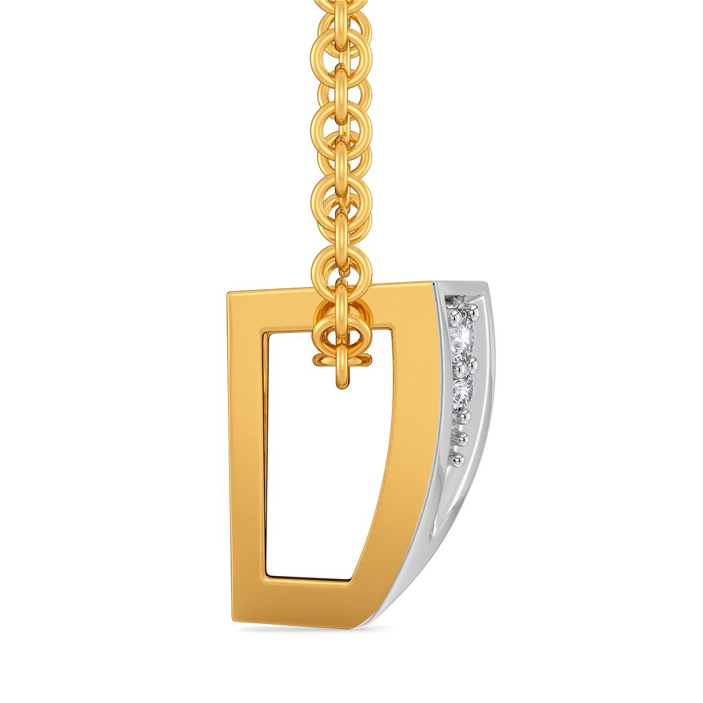 Broad Bends Diamond Pendants