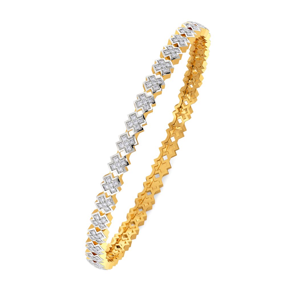 Pattern Play Diamond Bangles