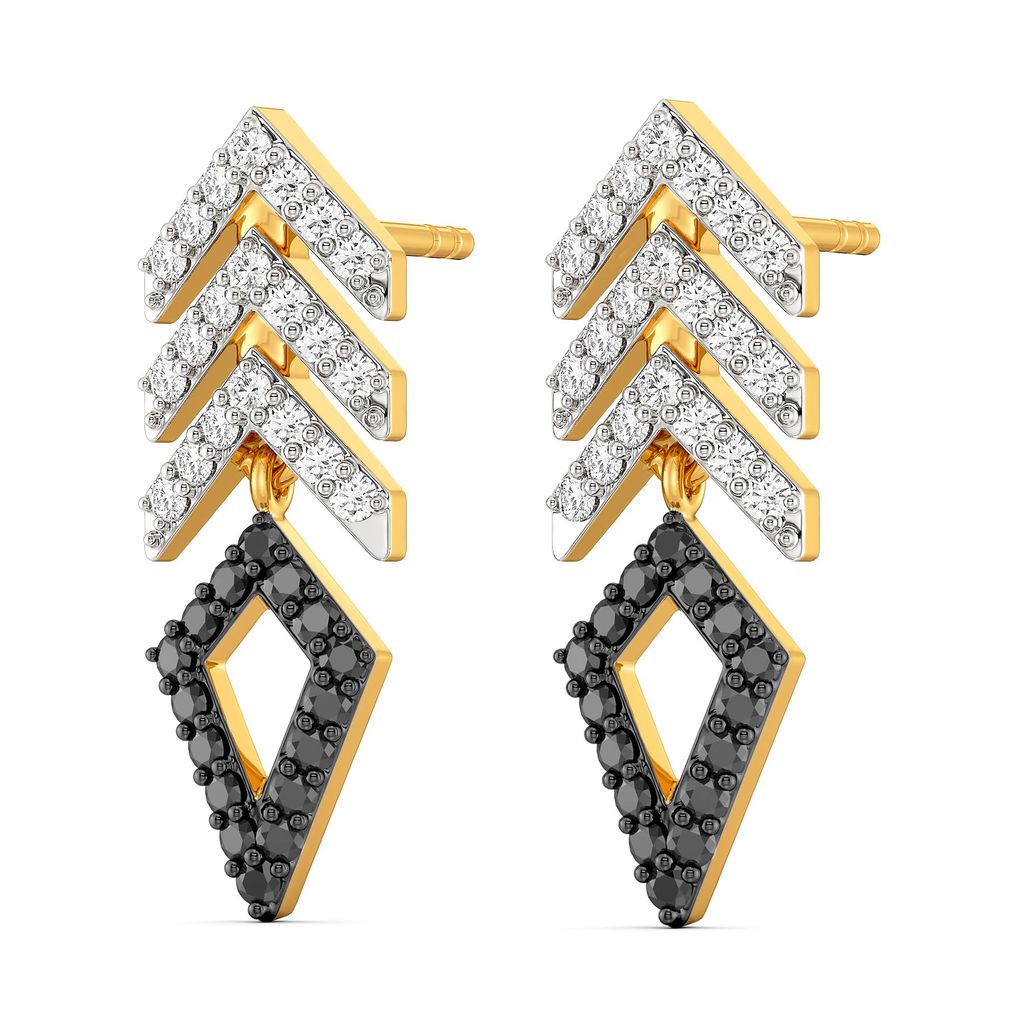 Total Black Diamond Earrings