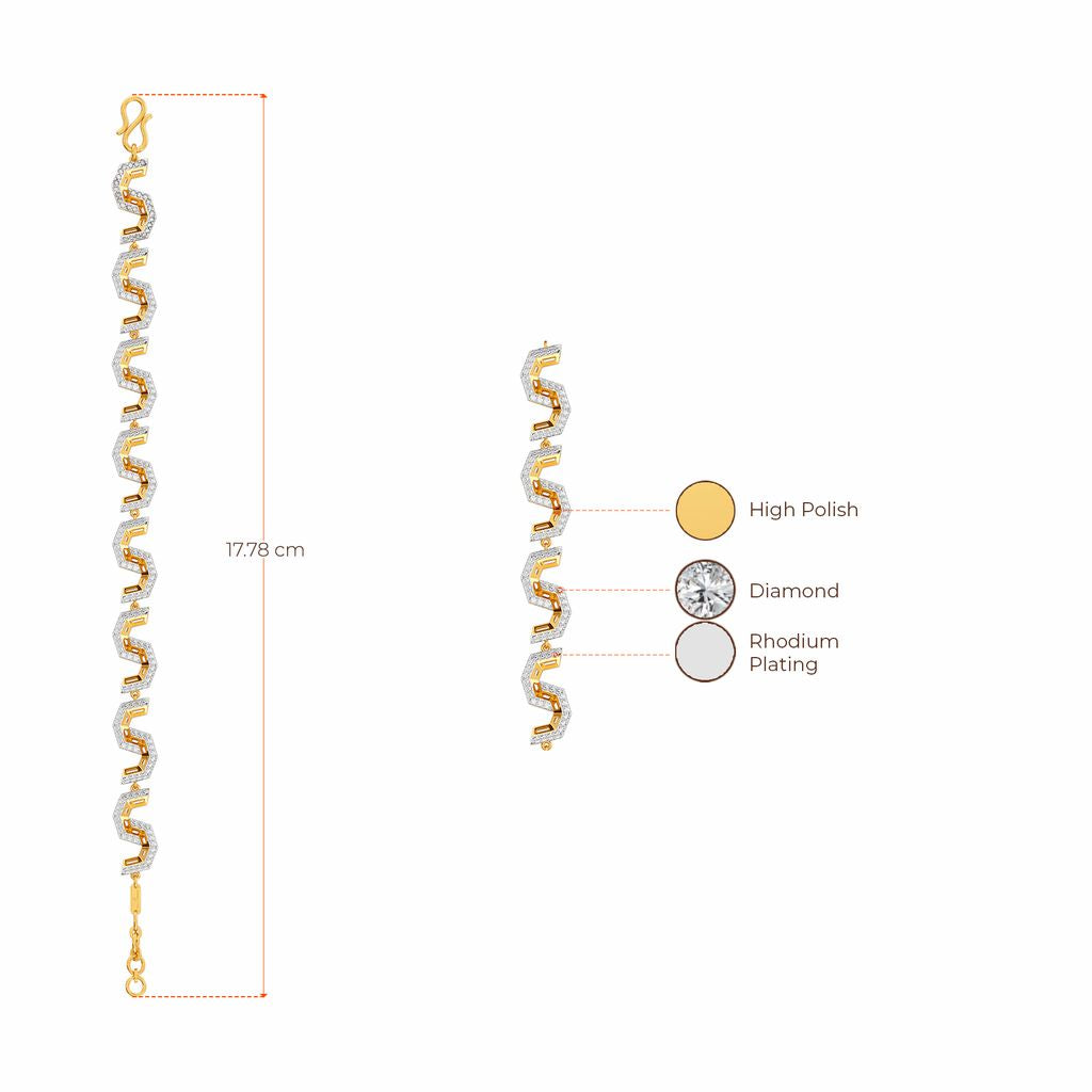 Mystic Symmetric Diamond Bracelets