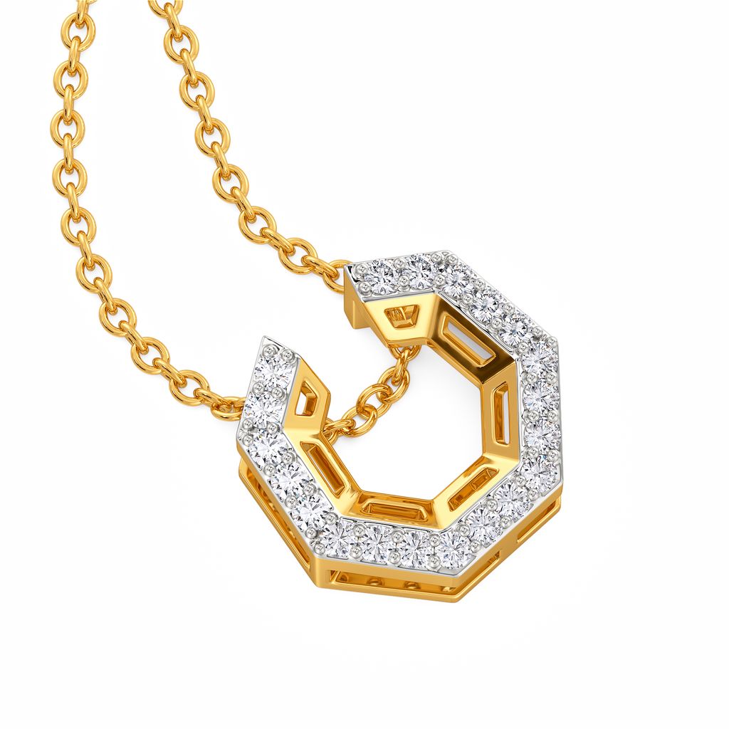 Mystic Symmetric Diamond Pendants