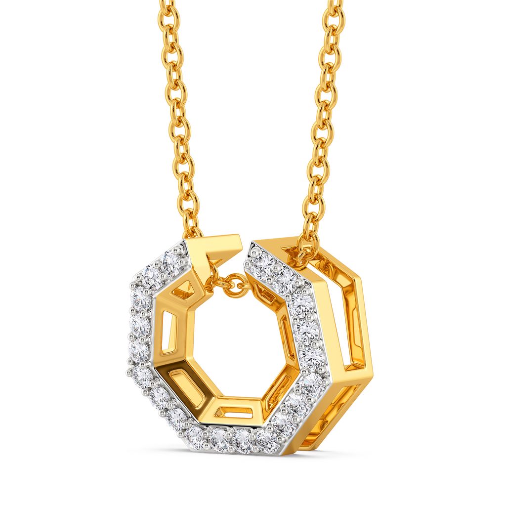 Mystic Symmetric Diamond Pendants