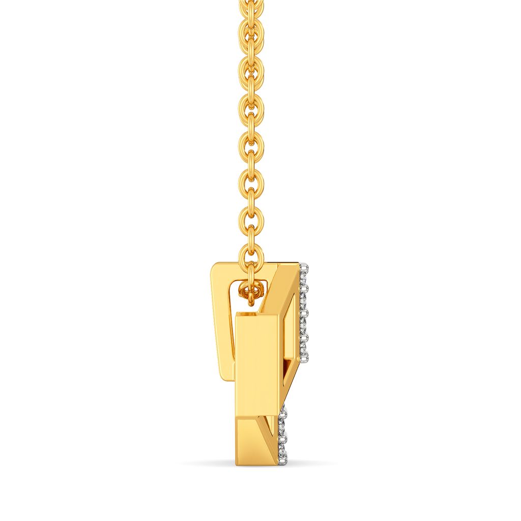 Parallel Points Diamond Pendants