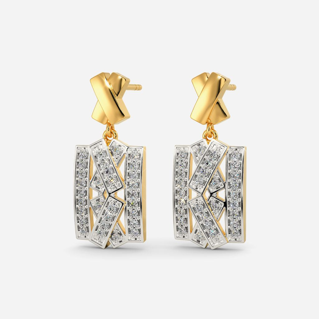 Wingin Knit Diamond Earrings