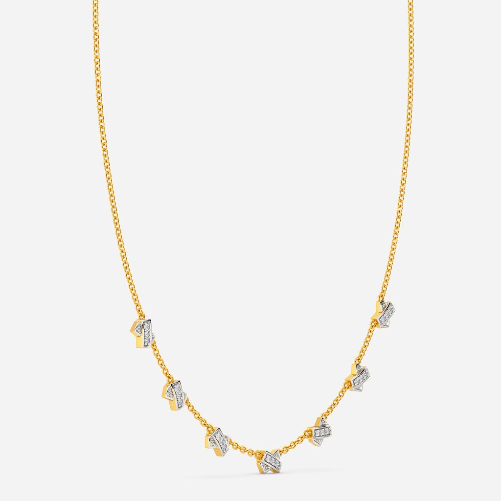 Knits My Life Diamond Necklaces