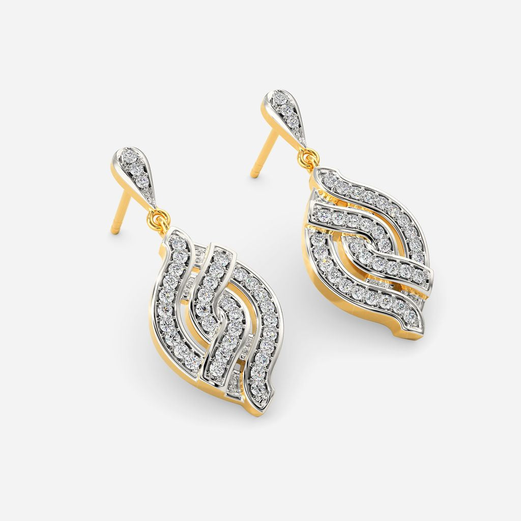 Knit Me Knot Diamond Earrings