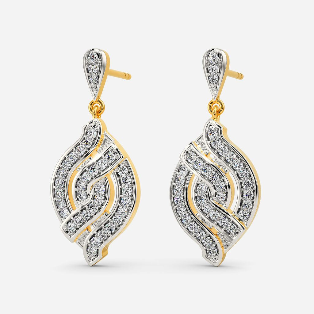 Knit Me Knot Diamond Earrings