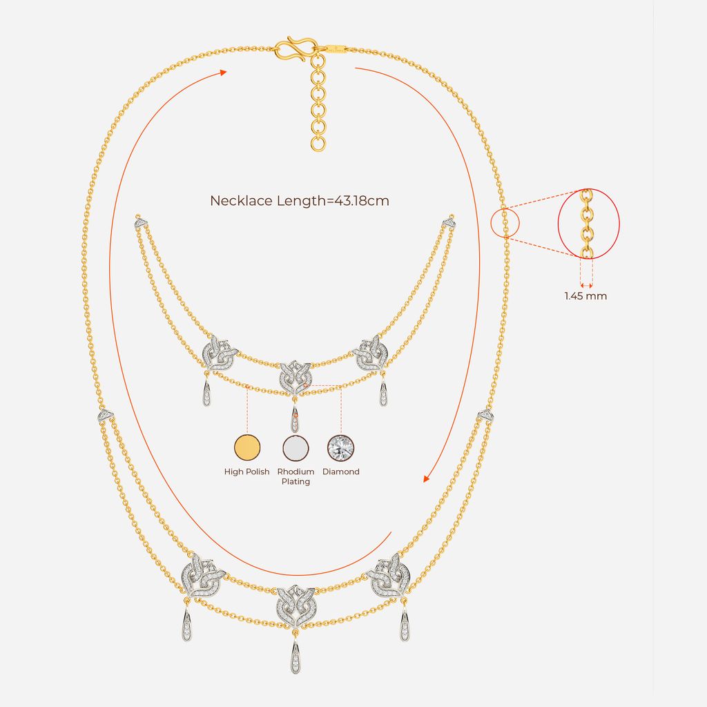 Knit Me Knot Diamond Necklaces