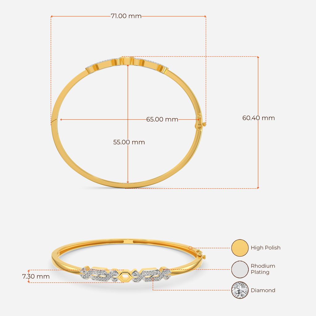 Winter Verve Diamond Bangles