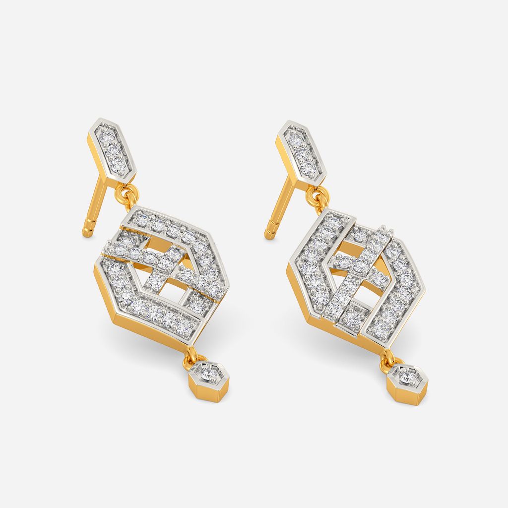 Urbane Knots Diamond Earrings