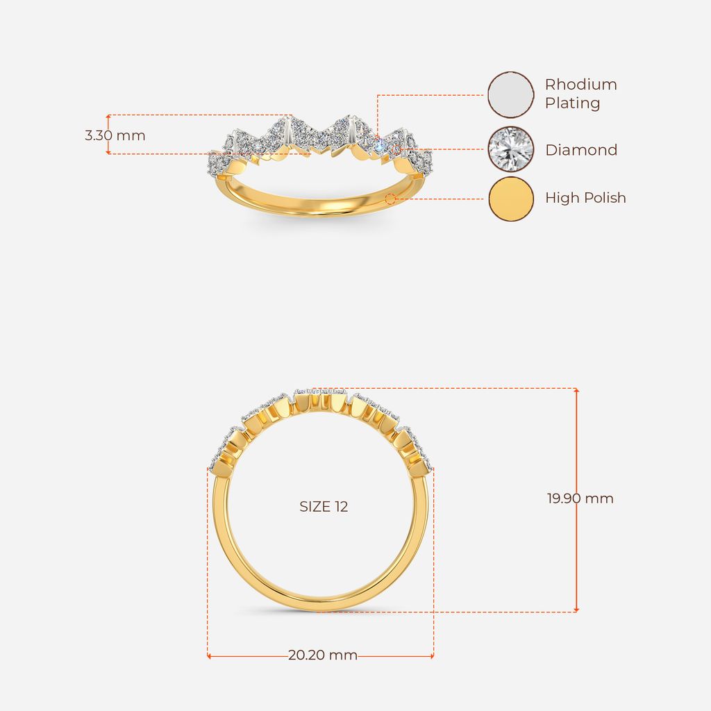 Logo Squared Diamond Rings
