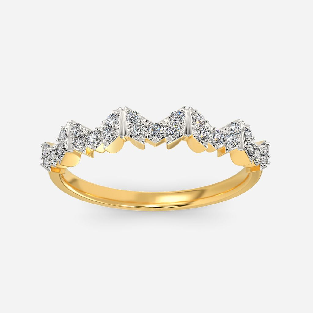 Logo Squared Diamond Rings