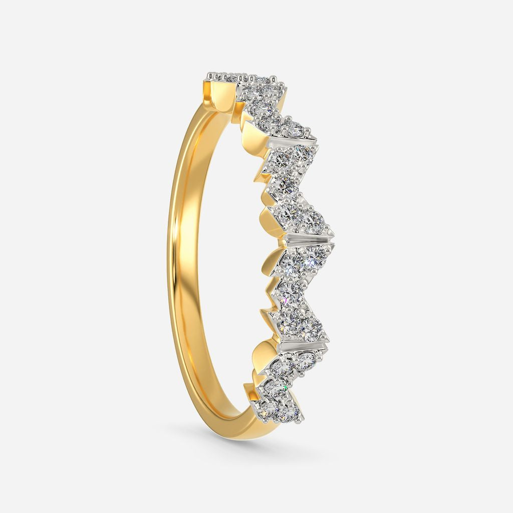 Logo Squared Diamond Rings