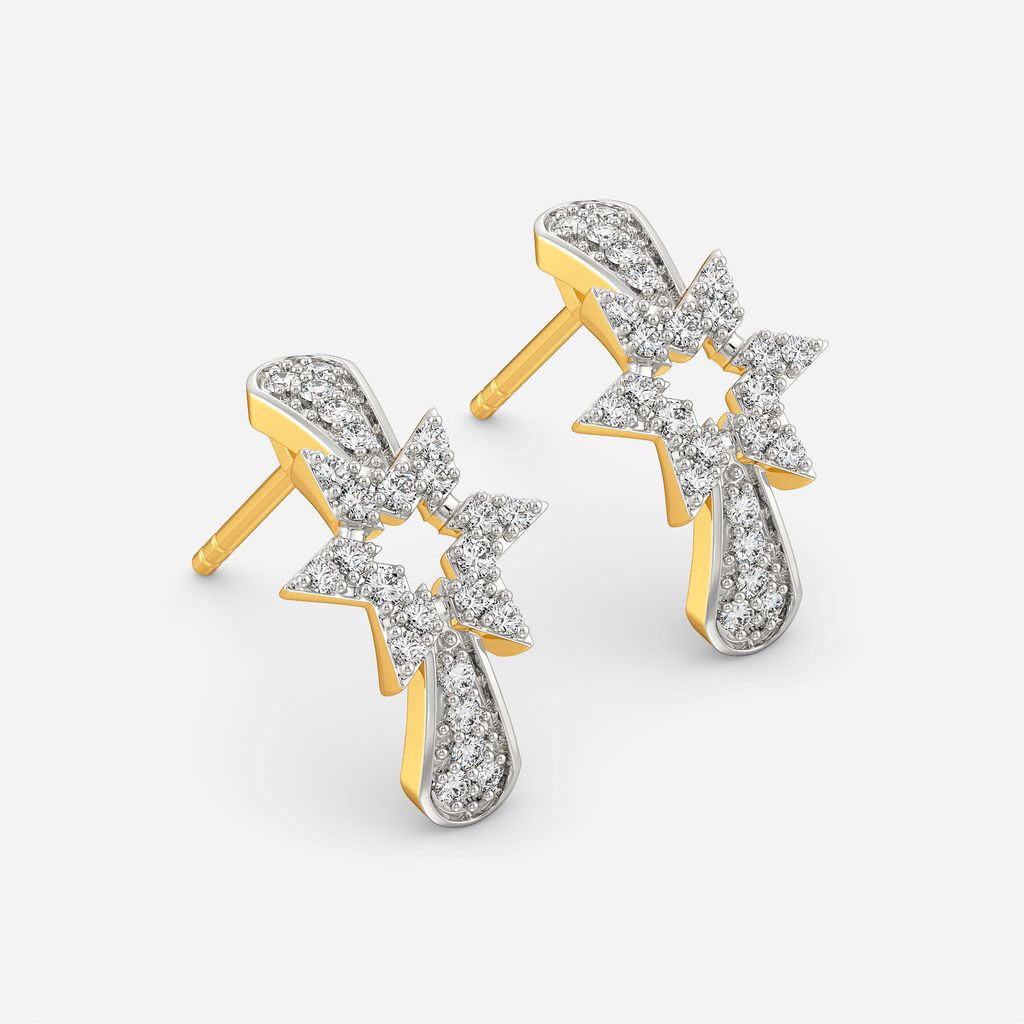 Monogram Maven Diamond Earrings