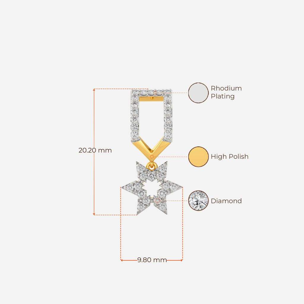 Loud N Logo Diamond Earrings