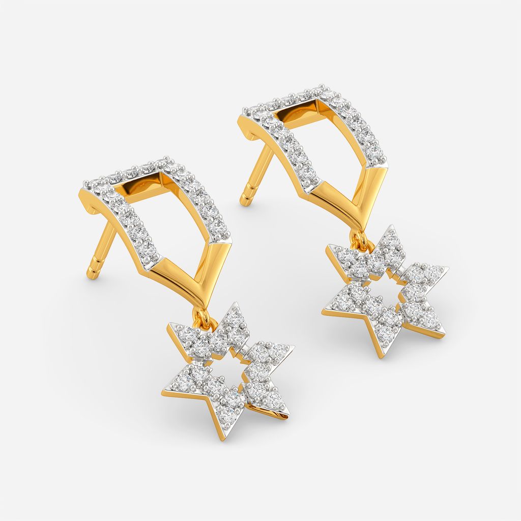 Loud N Logo Diamond Earrings