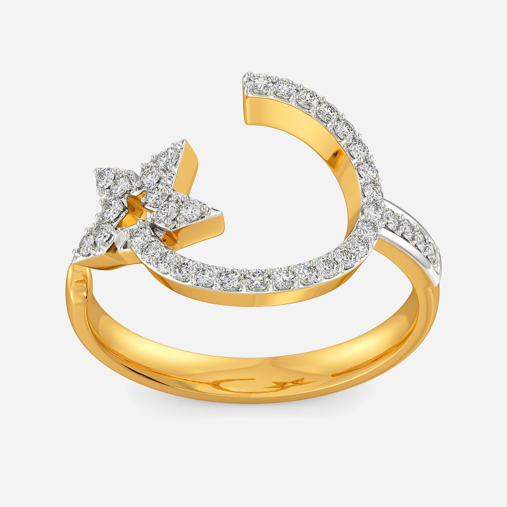Symbol O Star Diamond Rings