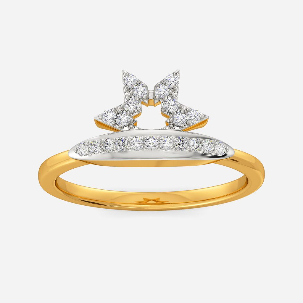 Logo Layered Diamond Rings