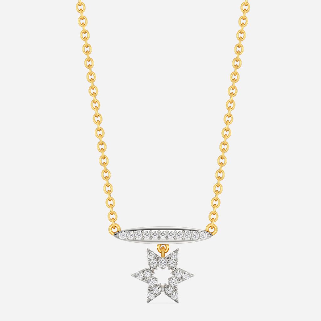 Logo Layered Diamond Necklaces