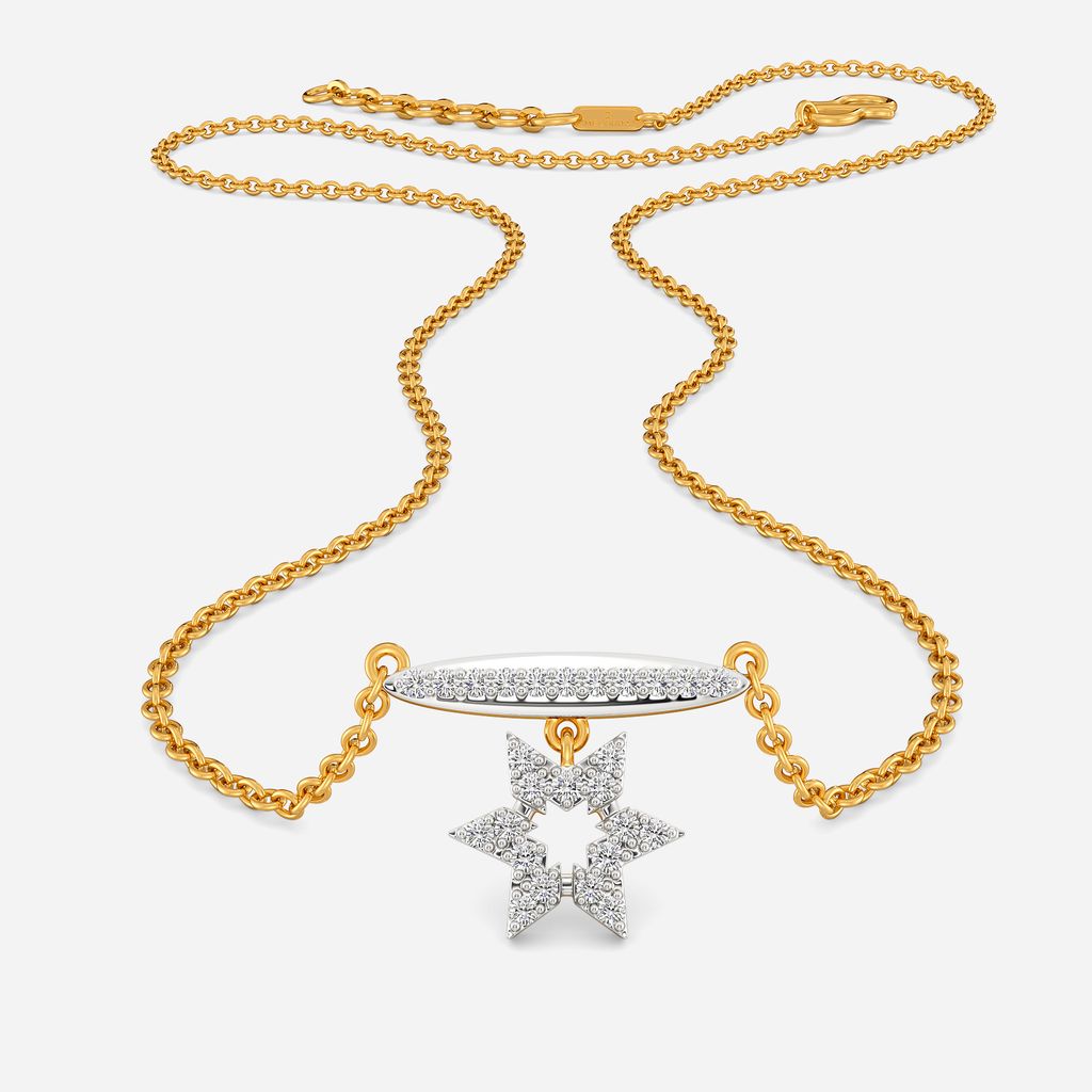 Logo Layered Diamond Necklaces