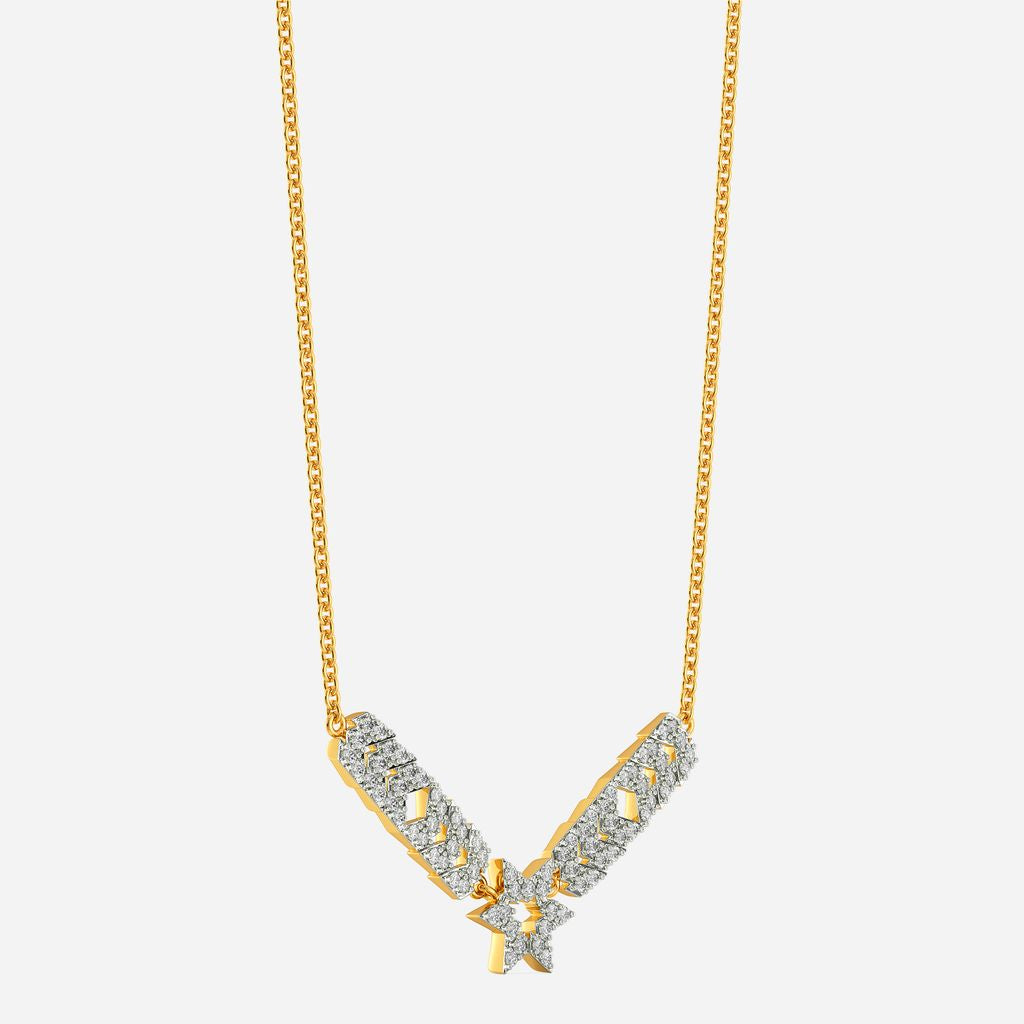 Say it with Logo Diamond Necklaces