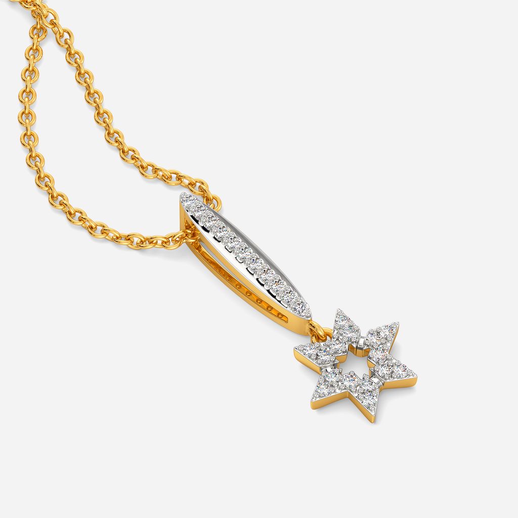 Star Crest Diamond Pendants