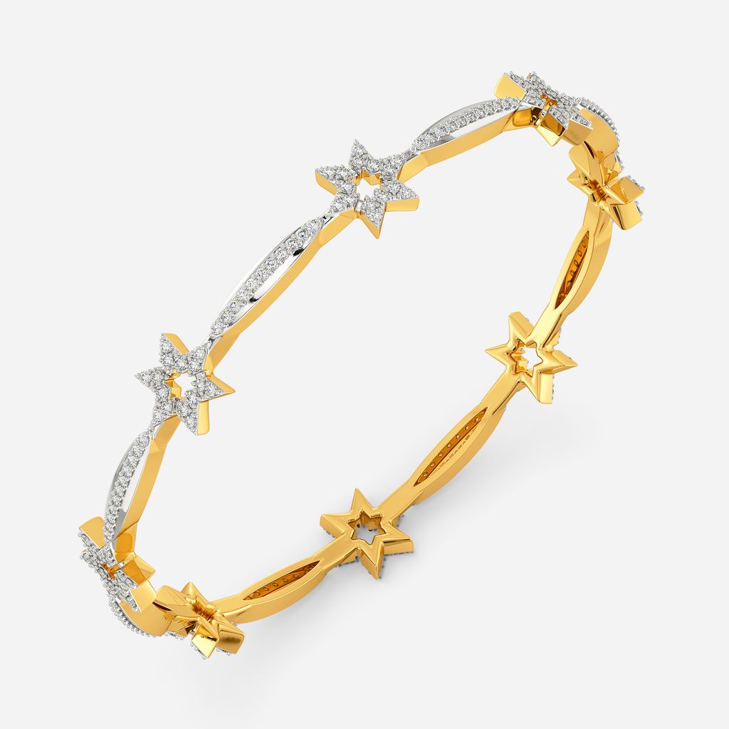 Star Crest Diamond Bangles
