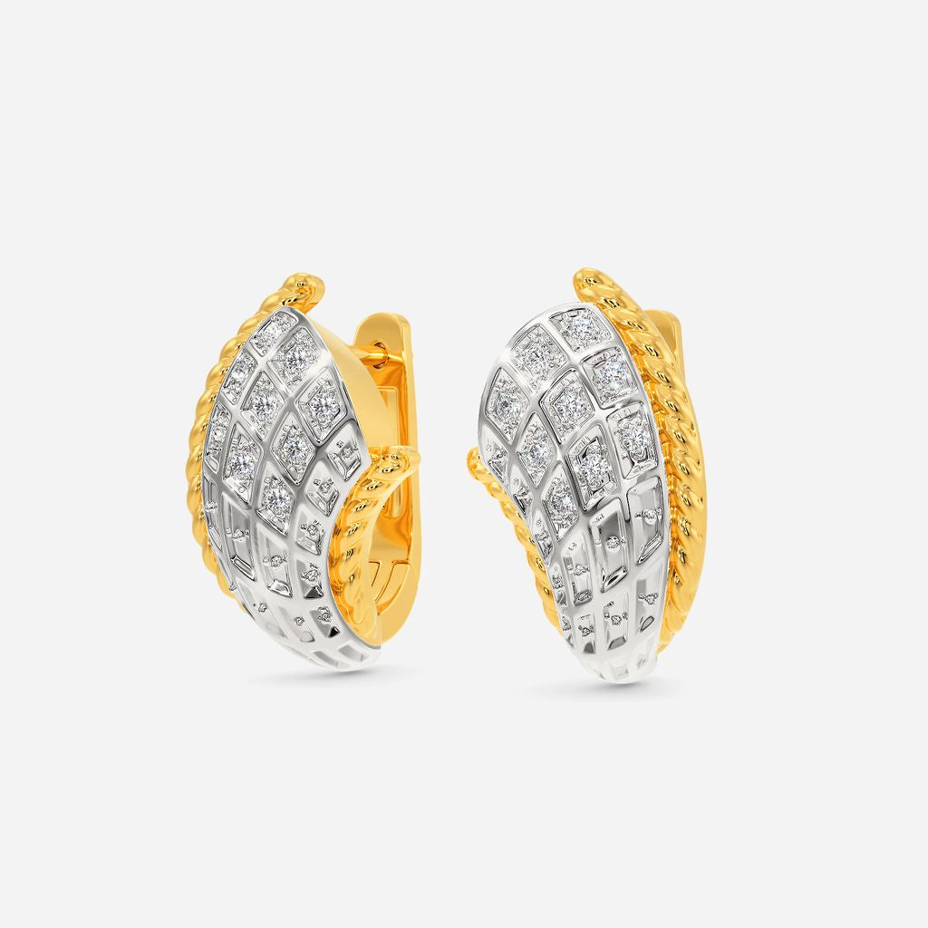 Twirl it like Twiggy Diamond Earrings