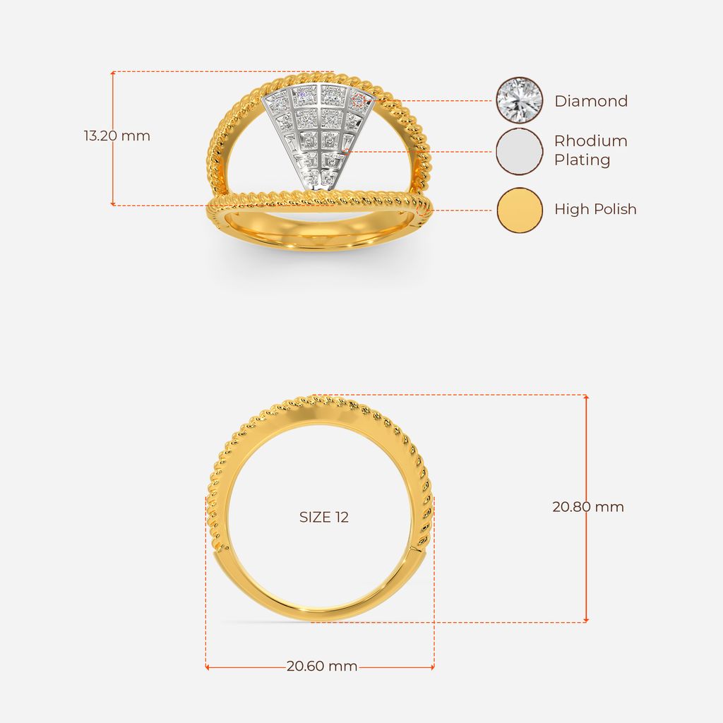 Retro Escape Diamond Rings