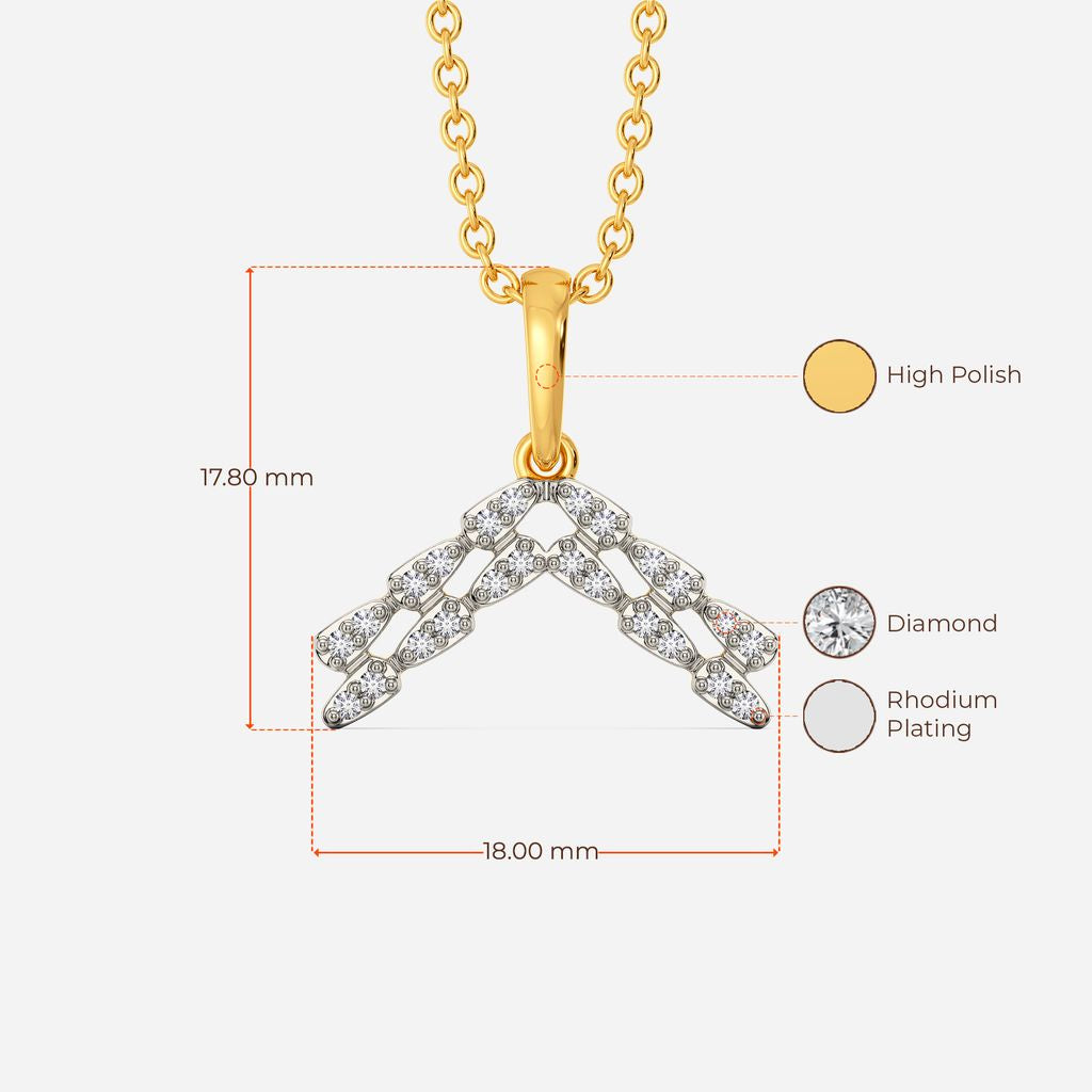 Slide Statement Diamond Pendants